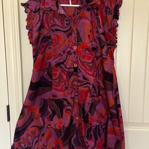 Free People Multicolor Patterned Dress